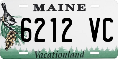 ME license plate 6212VC