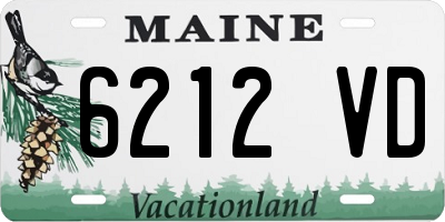 ME license plate 6212VD