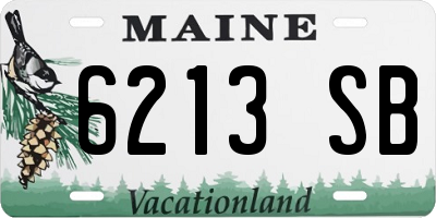 ME license plate 6213SB