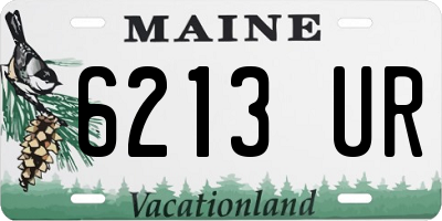 ME license plate 6213UR