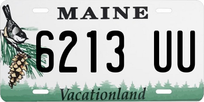 ME license plate 6213UU