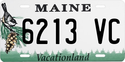 ME license plate 6213VC