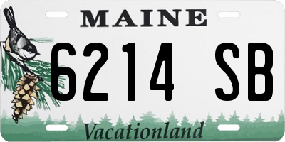 ME license plate 6214SB