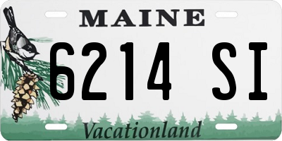 ME license plate 6214SI