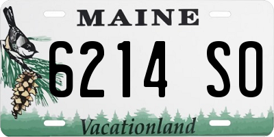 ME license plate 6214SO