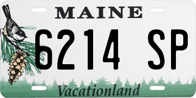 ME license plate 6214SP