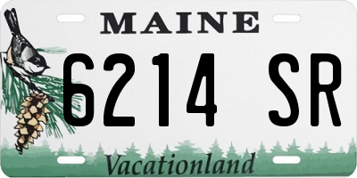 ME license plate 6214SR