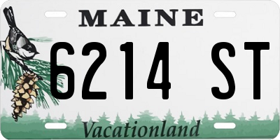 ME license plate 6214ST