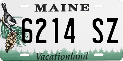 ME license plate 6214SZ