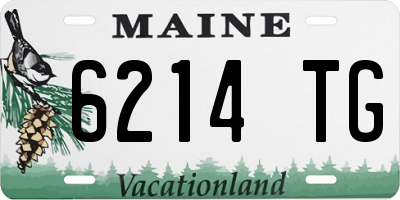 ME license plate 6214TG