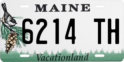 ME license plate 6214TH