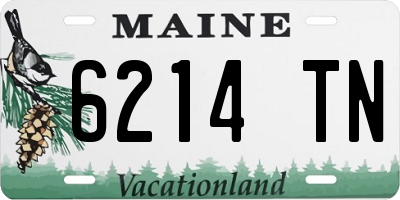 ME license plate 6214TN