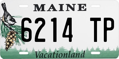 ME license plate 6214TP