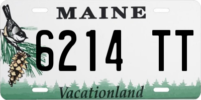 ME license plate 6214TT