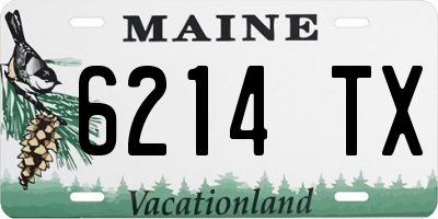 ME license plate 6214TX