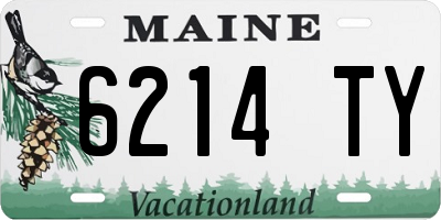 ME license plate 6214TY