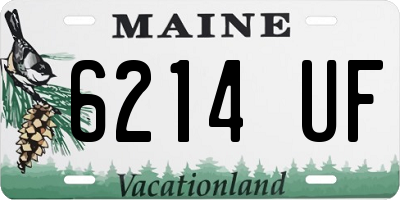 ME license plate 6214UF
