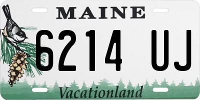 ME license plate 6214UJ