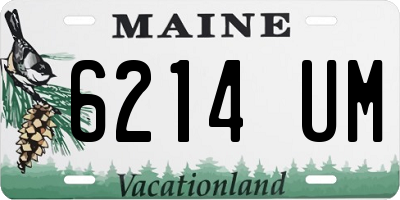 ME license plate 6214UM