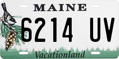 ME license plate 6214UV