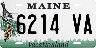 ME license plate 6214VA