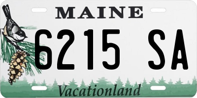 ME license plate 6215SA