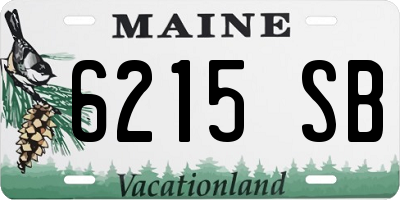 ME license plate 6215SB