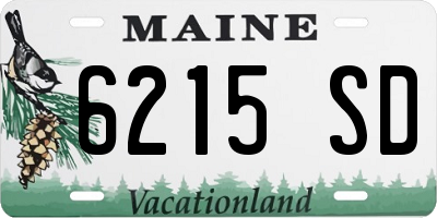 ME license plate 6215SD