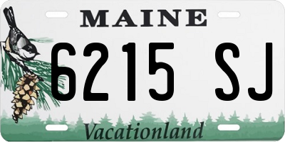 ME license plate 6215SJ