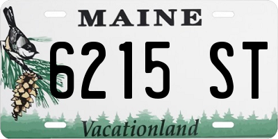 ME license plate 6215ST