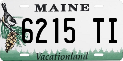 ME license plate 6215TI