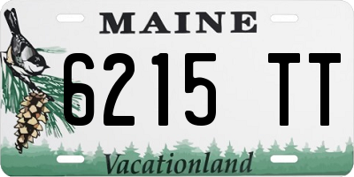 ME license plate 6215TT