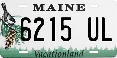 ME license plate 6215UL