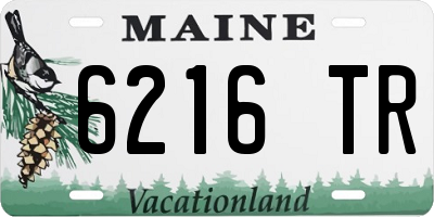 ME license plate 6216TR