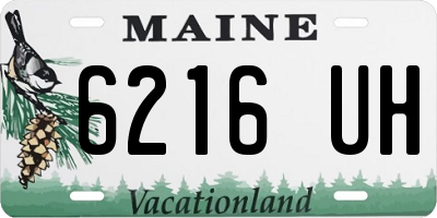 ME license plate 6216UH