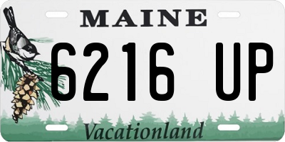 ME license plate 6216UP