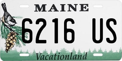 ME license plate 6216US