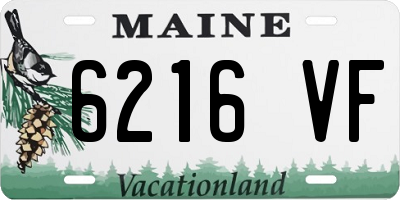ME license plate 6216VF