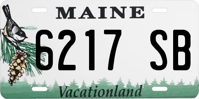 ME license plate 6217SB