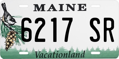 ME license plate 6217SR