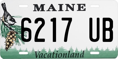 ME license plate 6217UB
