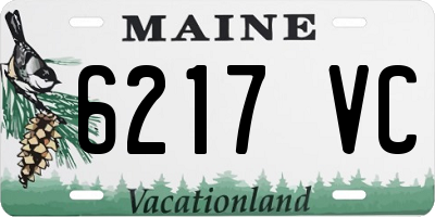 ME license plate 6217VC