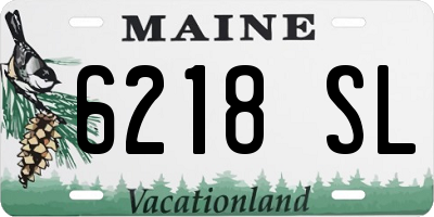 ME license plate 6218SL