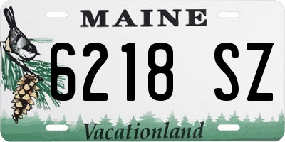 ME license plate 6218SZ