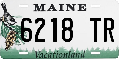 ME license plate 6218TR