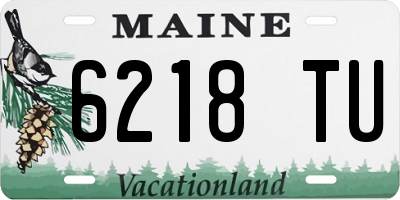 ME license plate 6218TU