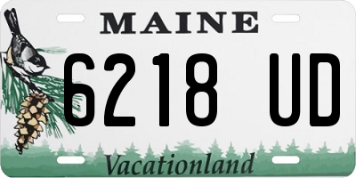ME license plate 6218UD