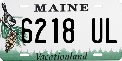 ME license plate 6218UL