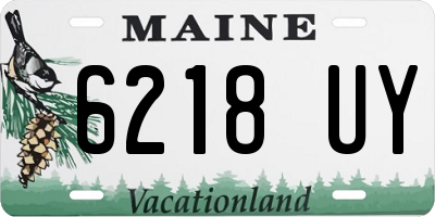 ME license plate 6218UY