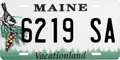 ME license plate 6219SA